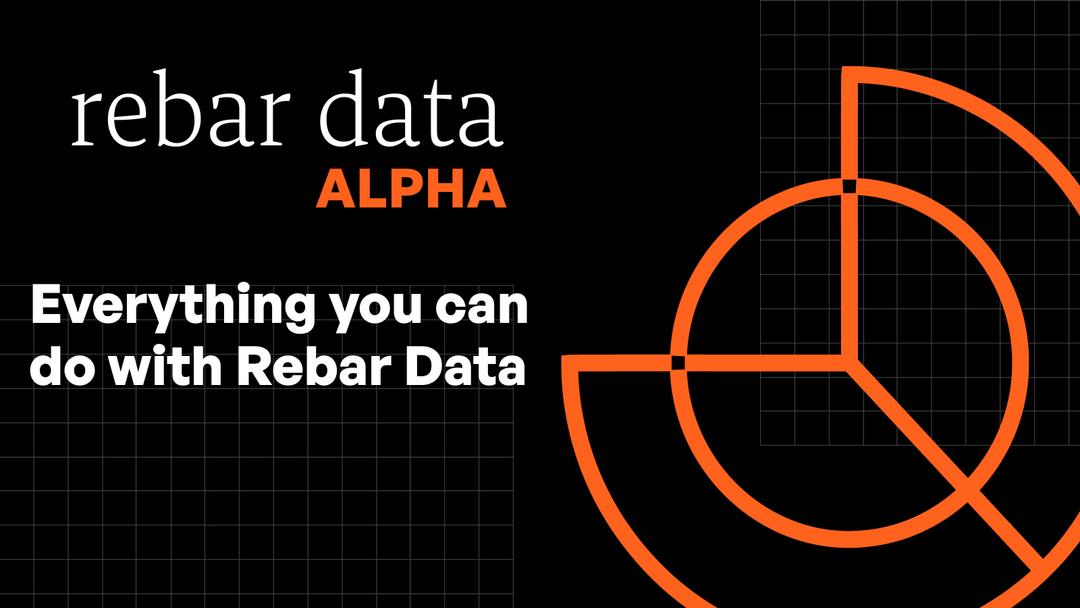 Everything You Can Do with Rebar Data